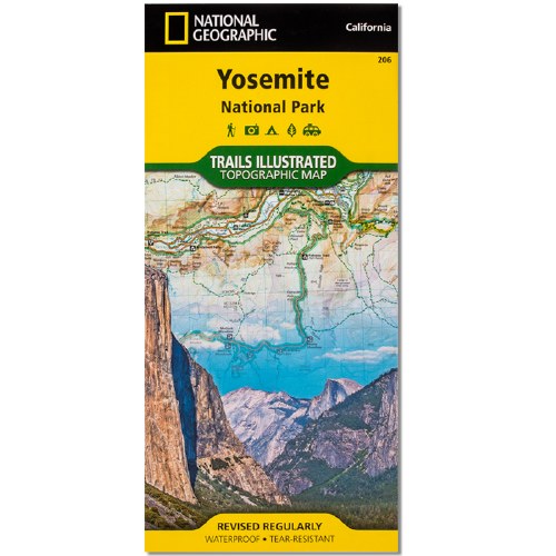 Yosemite National Park Trails Illustrated Topographic Map Shop